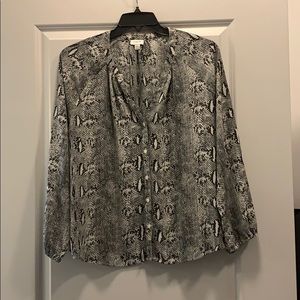 J Crew Snakeskin Top